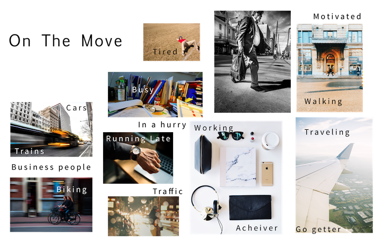 The diary study and survey also displayed that users used coffee as a companion in chaotic moments like these images and words.