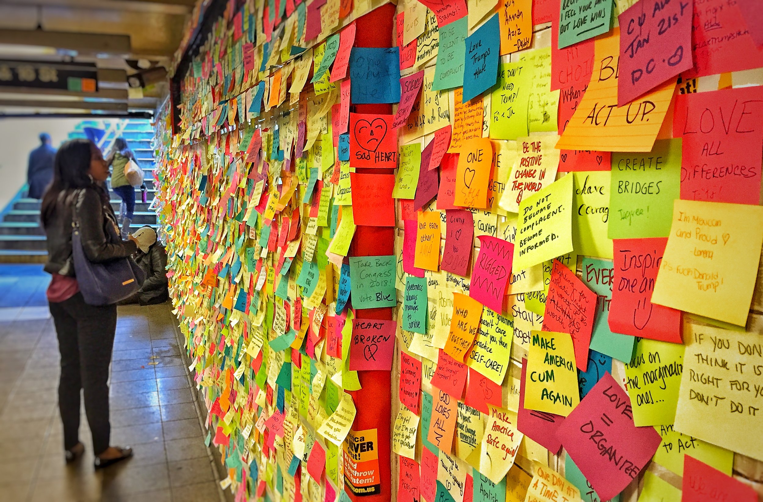  Union Square Subway Station after 2016 Election.  