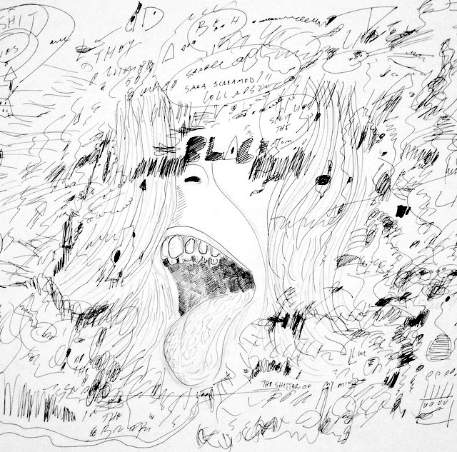 mouth in the hope - ink on paper