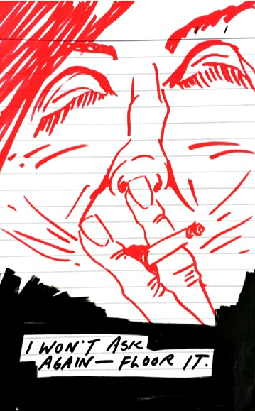 floor it - ink on paper