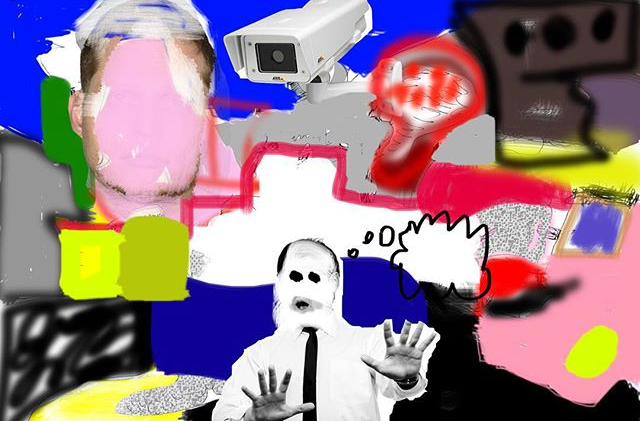 security cam - digital print