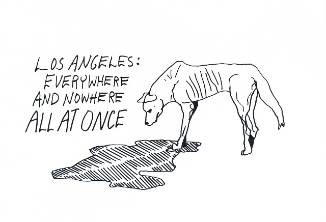 Los Angeles - ink on paper