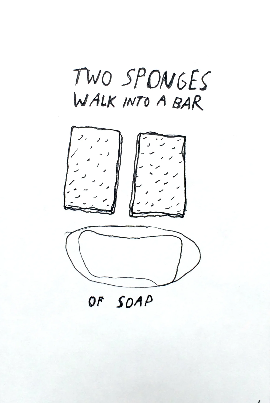 sponges - ink on paper