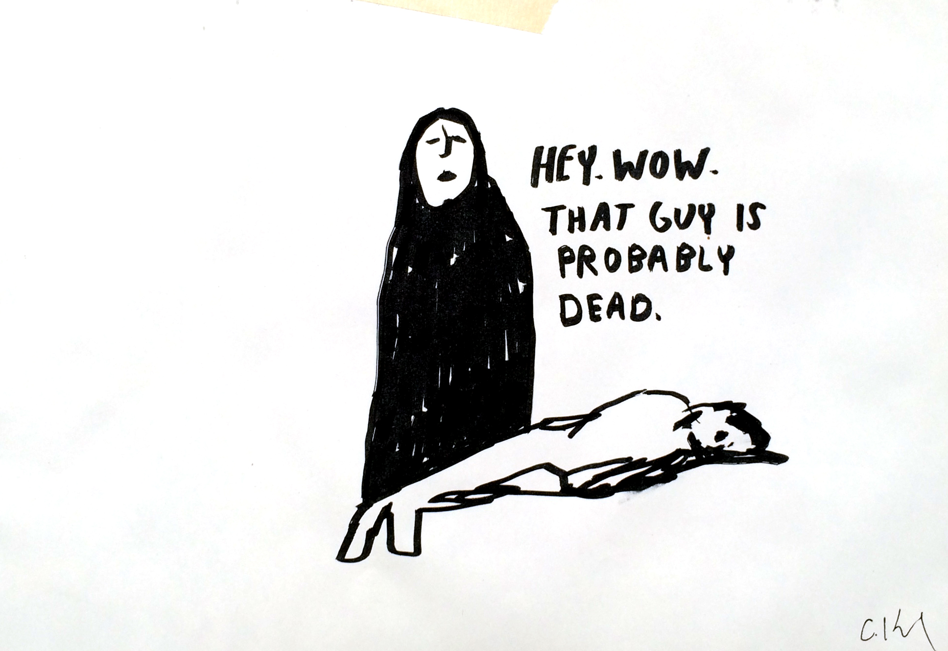 dead - ink on paper
