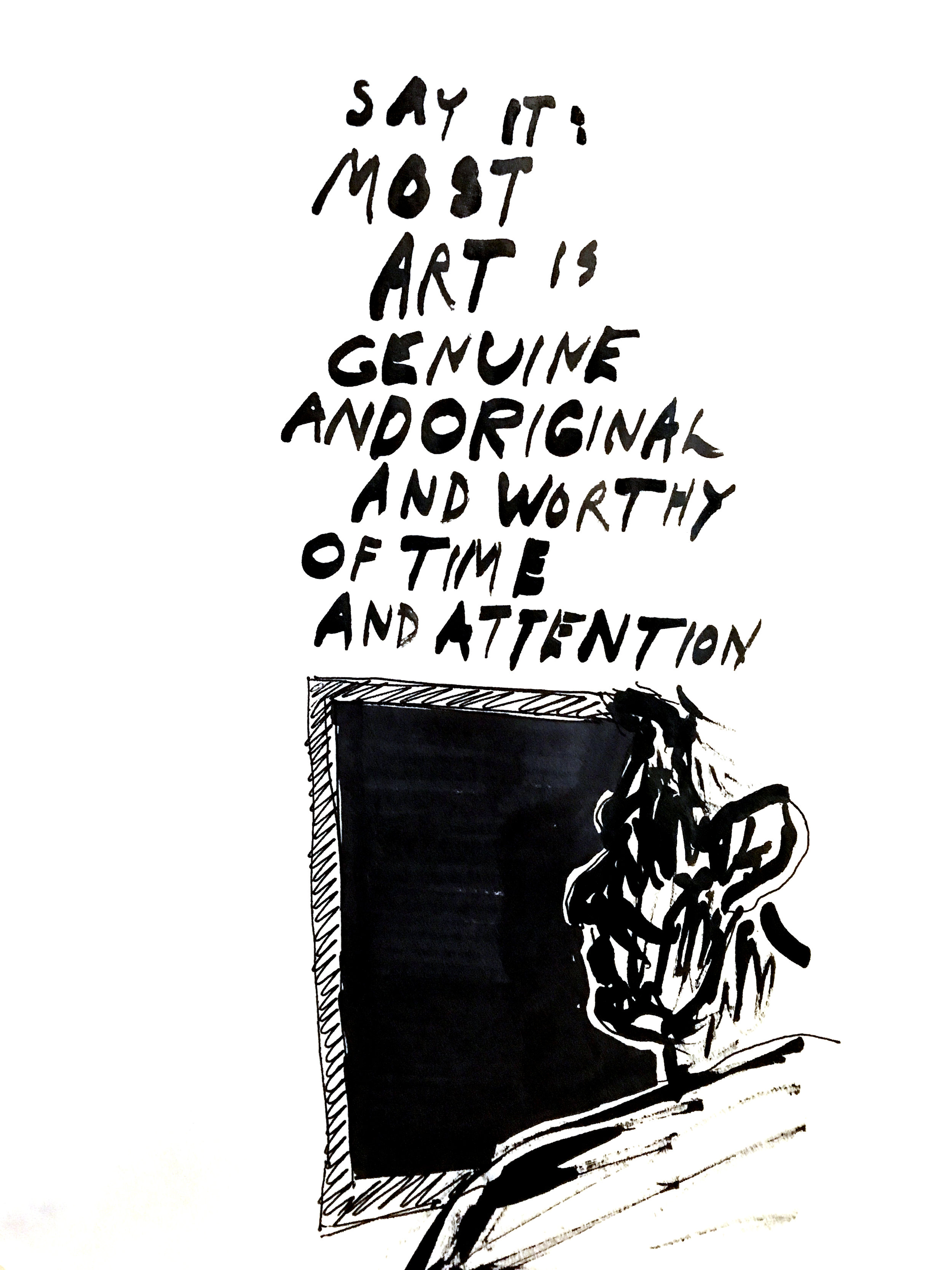 most art - ink on paper