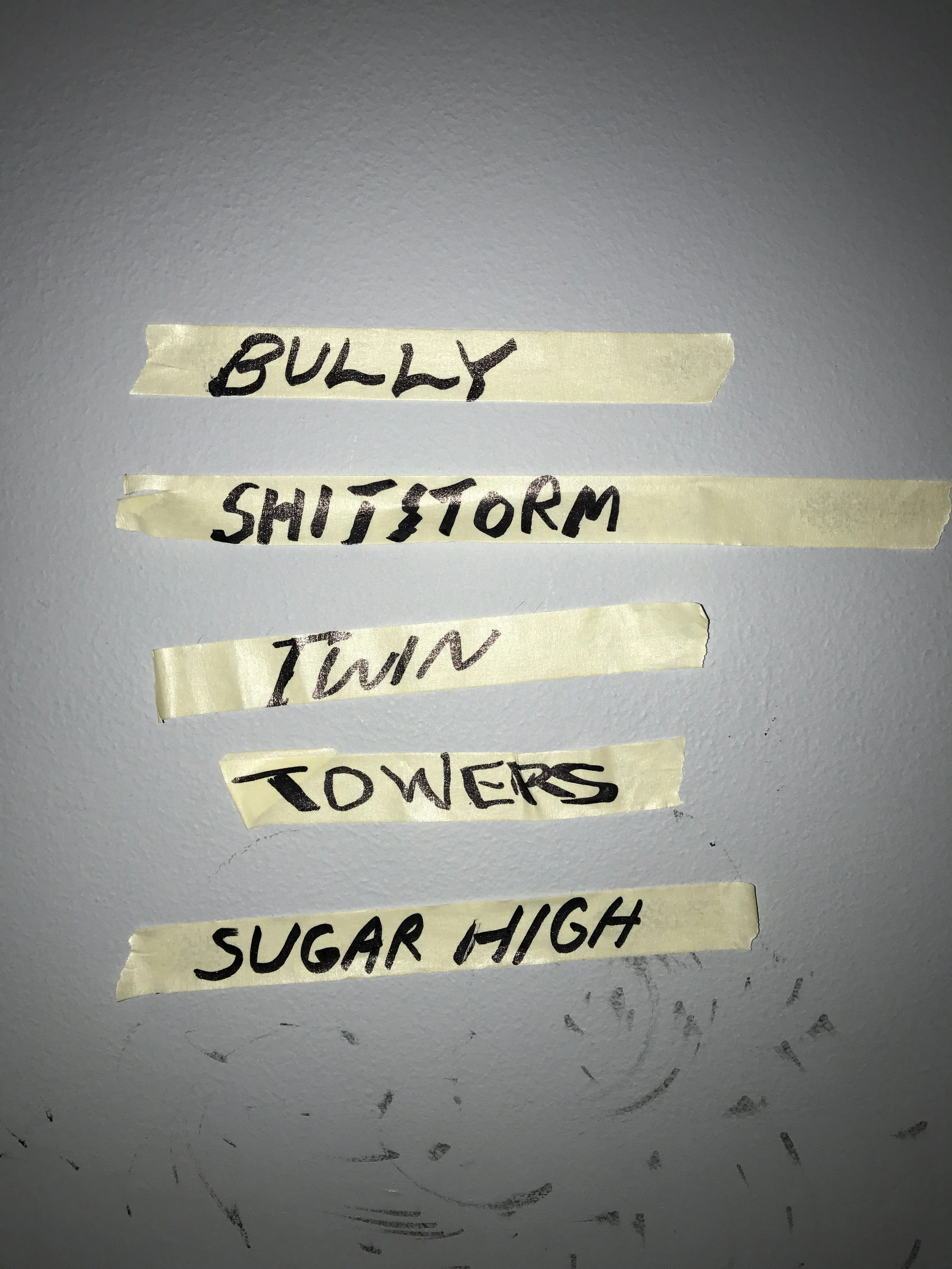 words on wall - photo