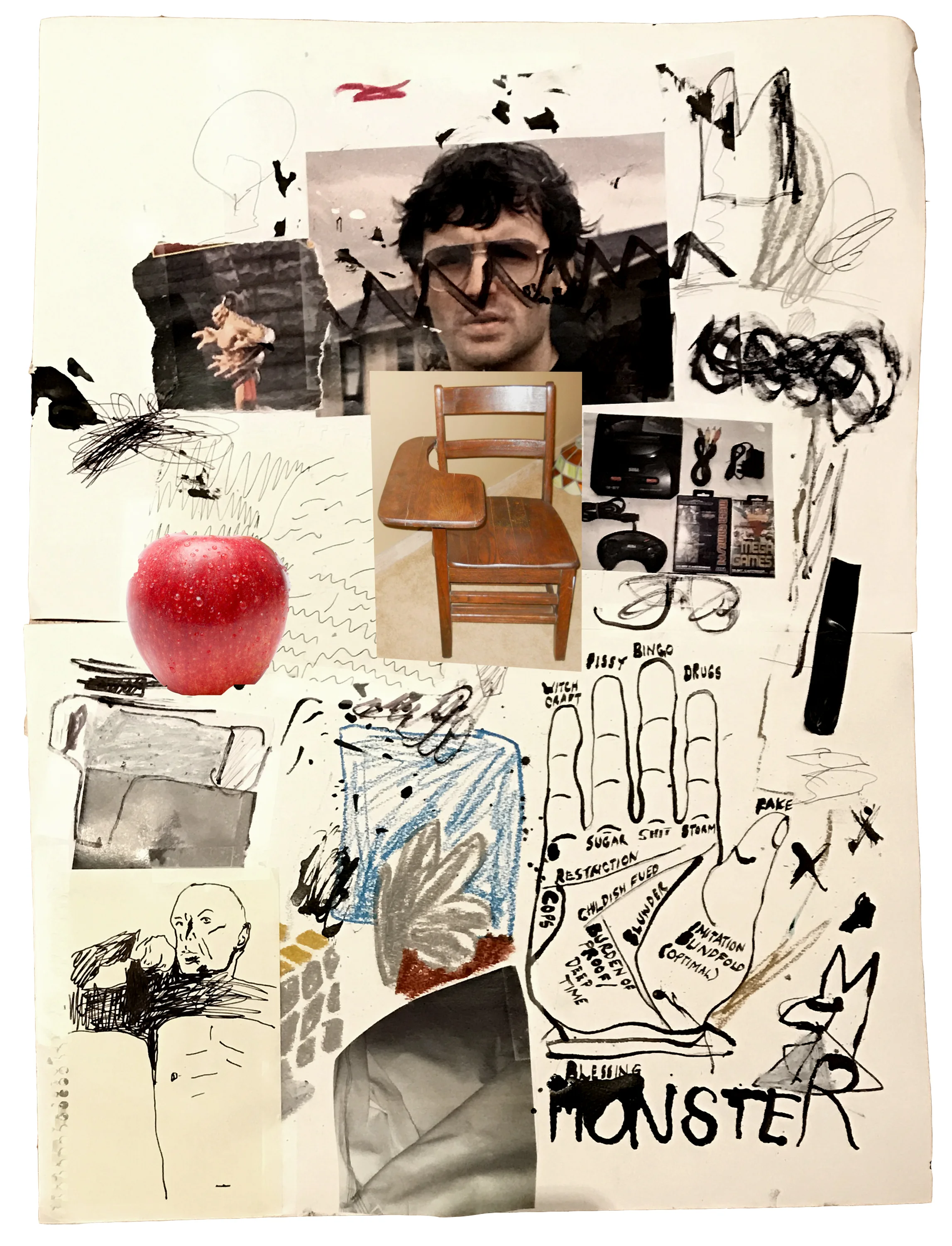 monster - mixed media