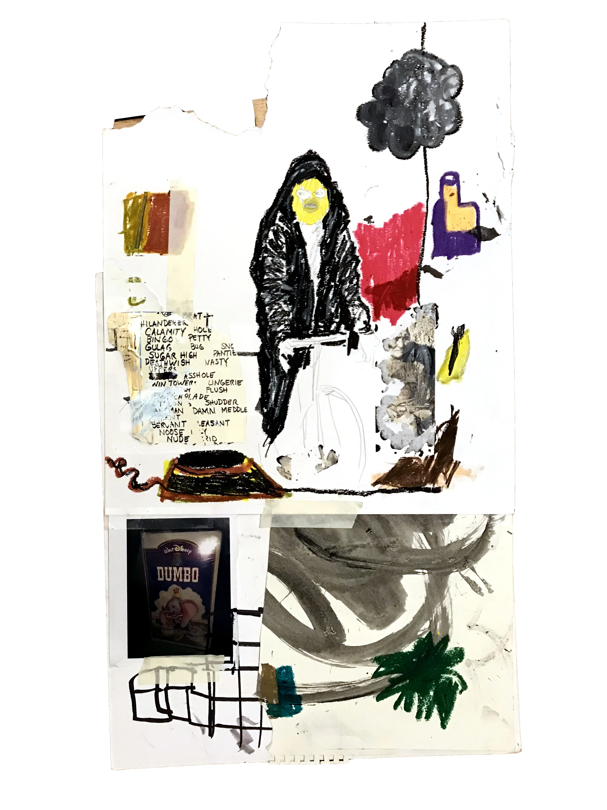 hoodlum - mixed media