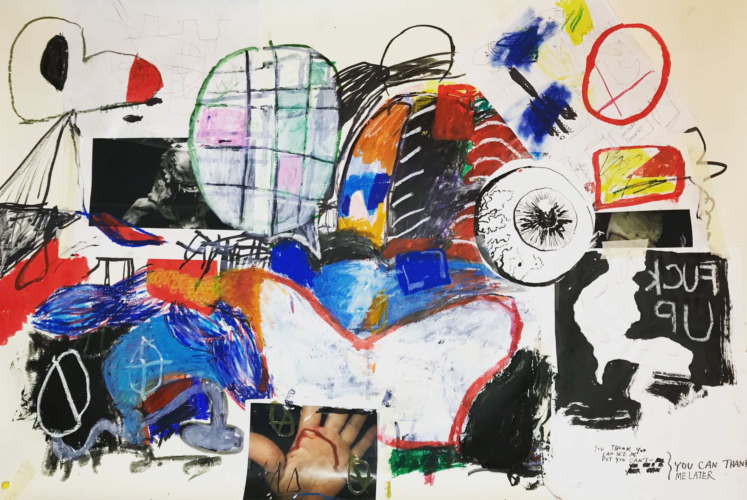 shape evolution - mixed media