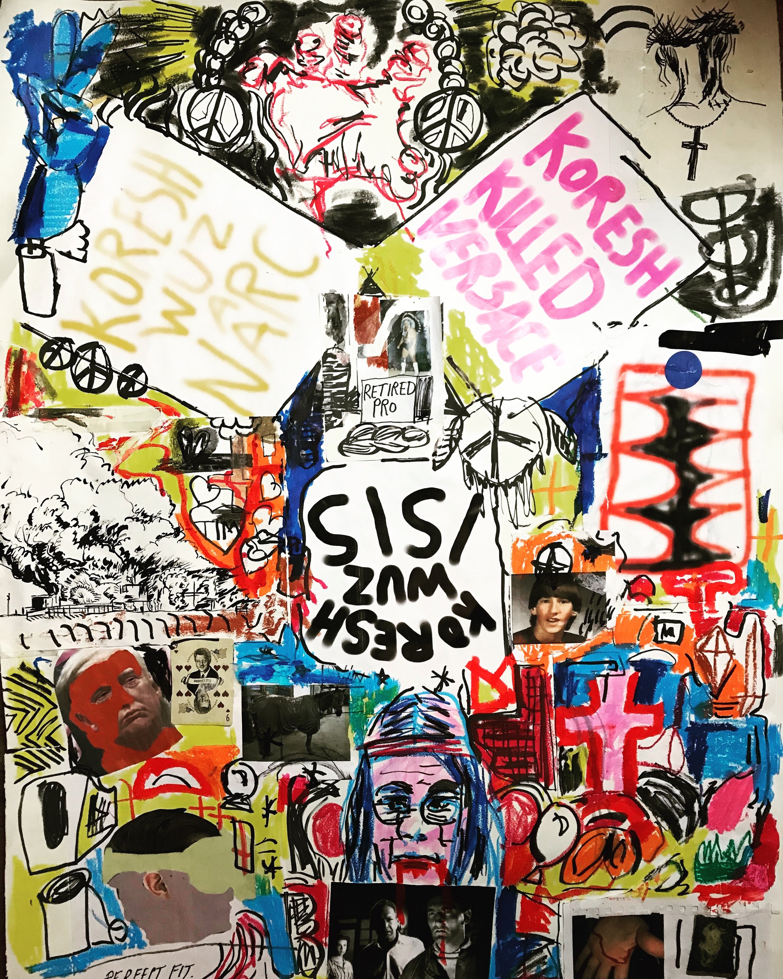 rumors about koresh - mixed media