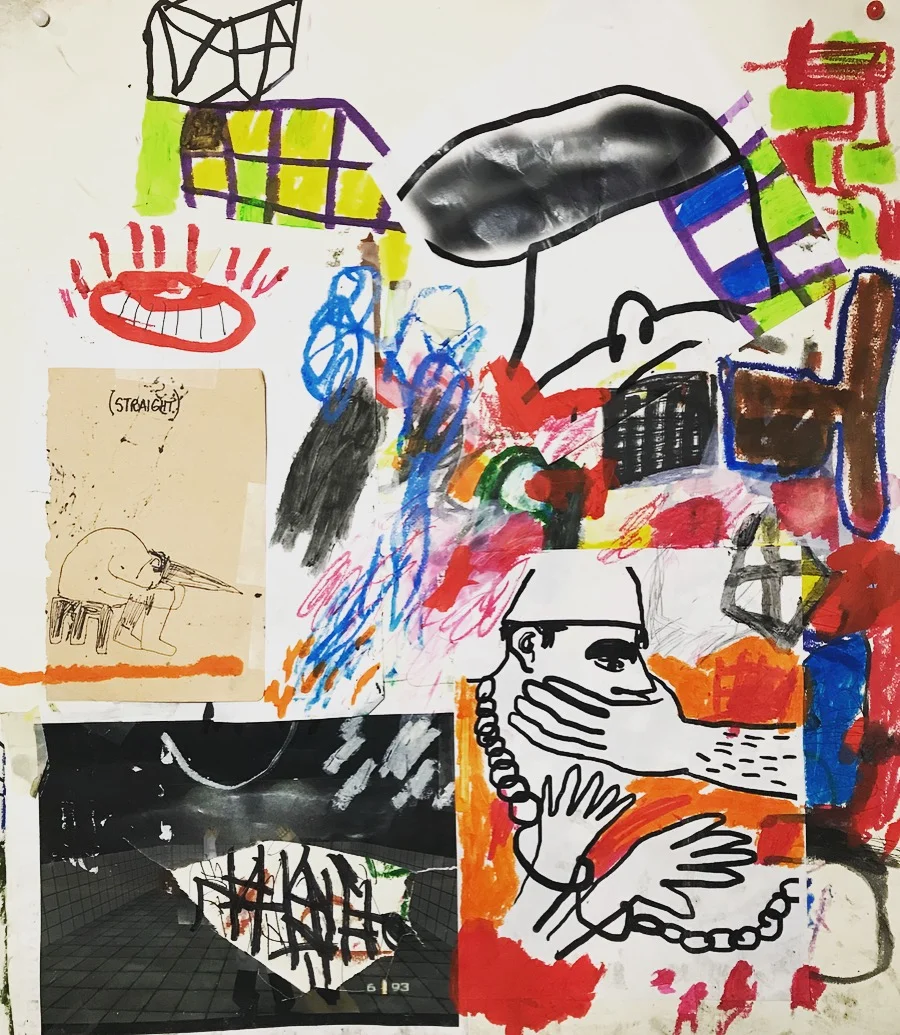 the great silent scream - mixed media