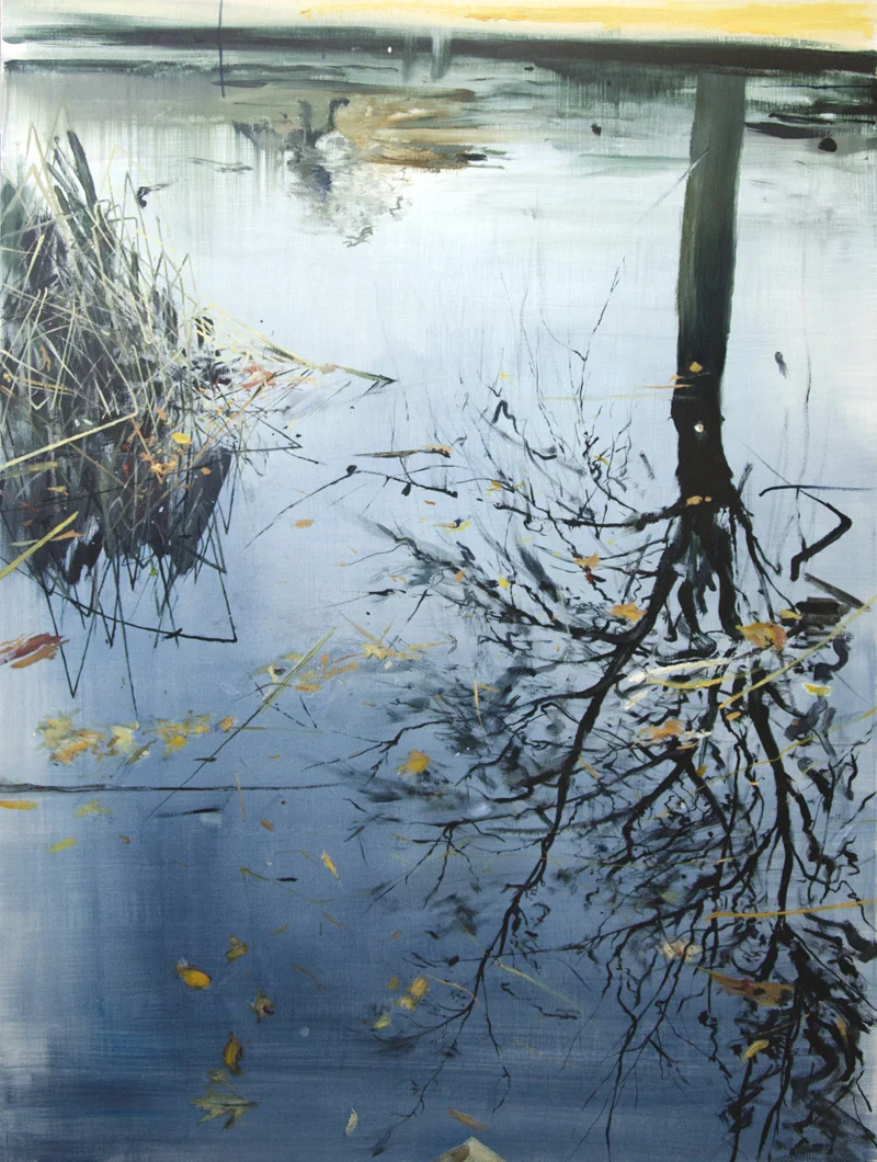 Leaves and Reeds on Tree Reflection, Planten un Blomen,, £3,900