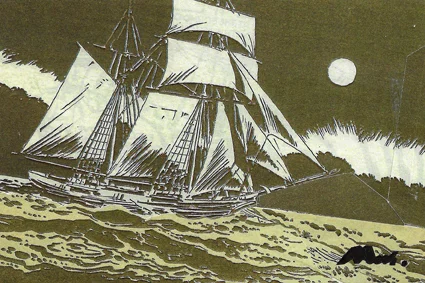 Sail (227), collage, 100 x 150 MM, £300 SOLD