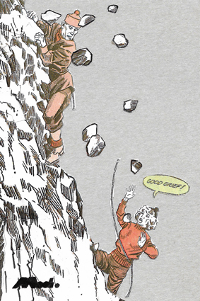 Cliffhanger (229), collage, -150 x 100 mm, £300