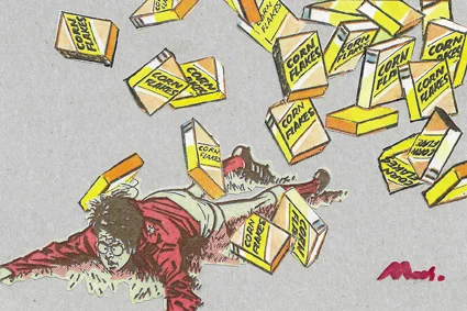 cereal killer (272), collage, 100 x 150 mm, £300