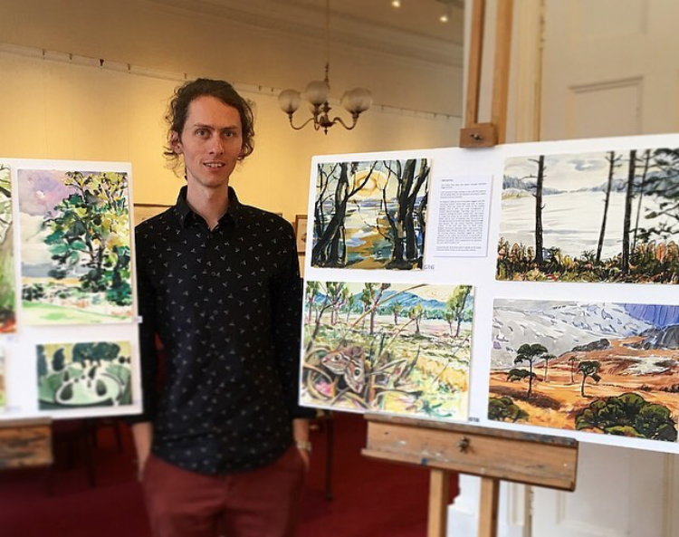 Leo du Feu at a talk at the Club 2018. Photo (C): Malena Persson.