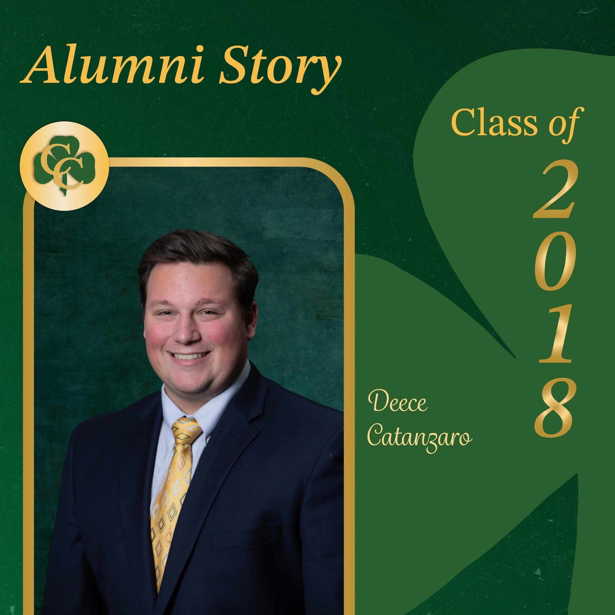 Catholic Central Features Deece Catanzaro in Alumni Stories