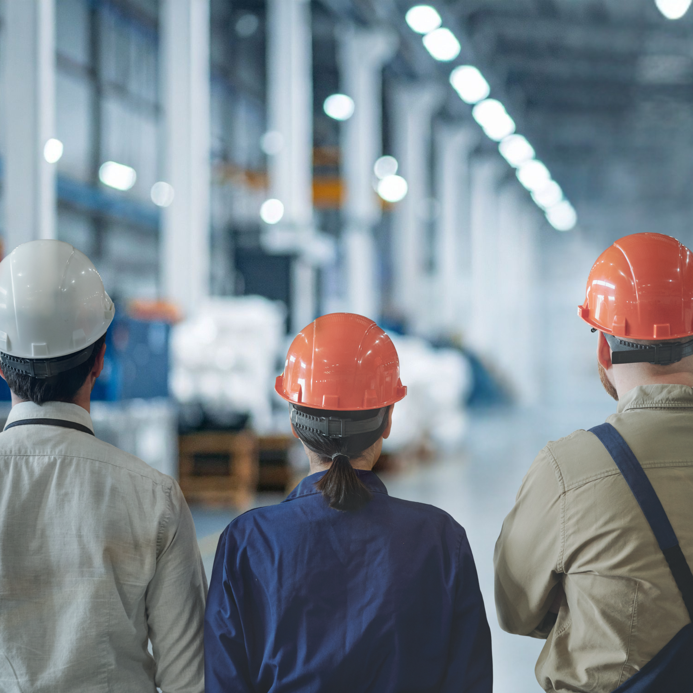 Workers in manufacturing plant business insurance
