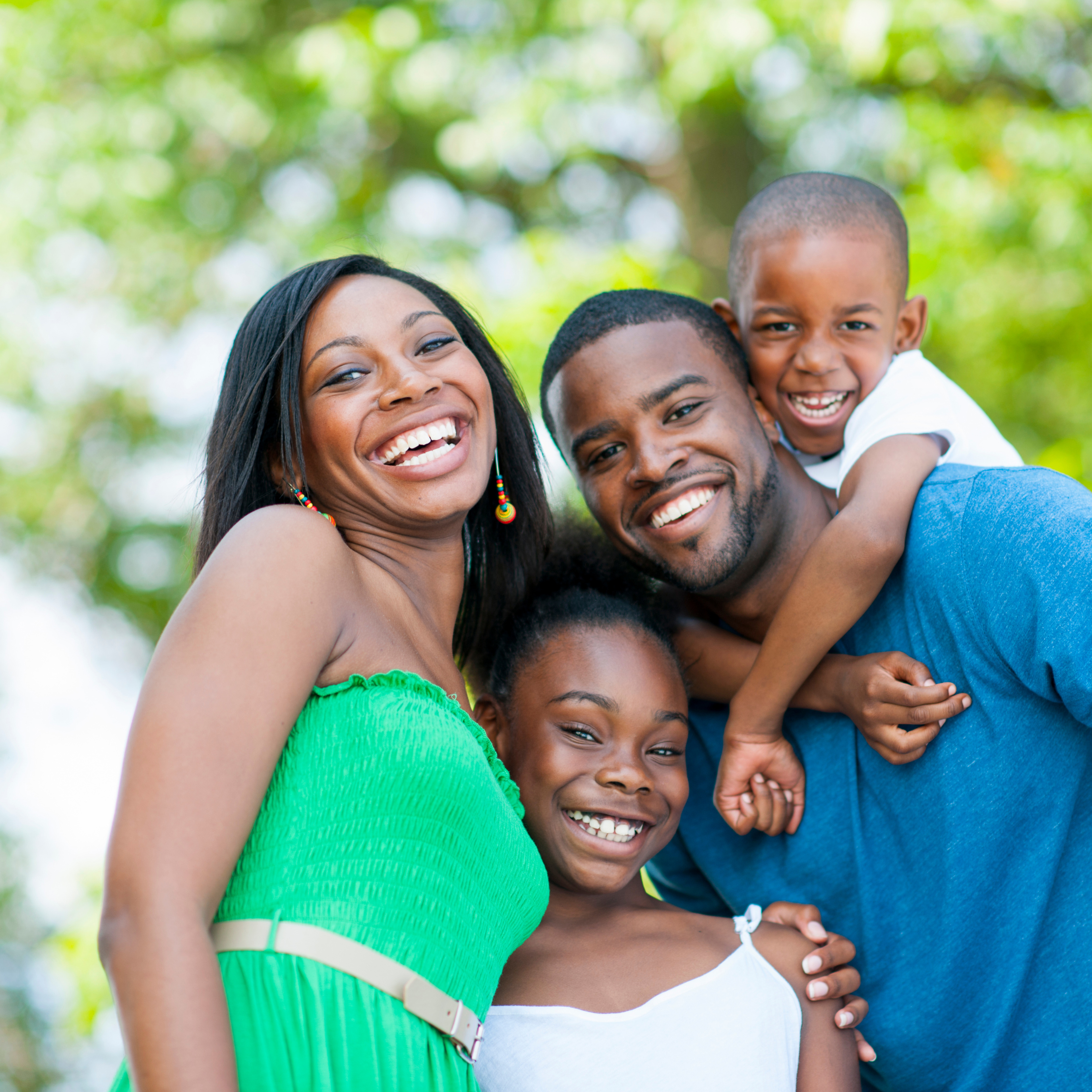 Family Smiling Life and Health Insurance