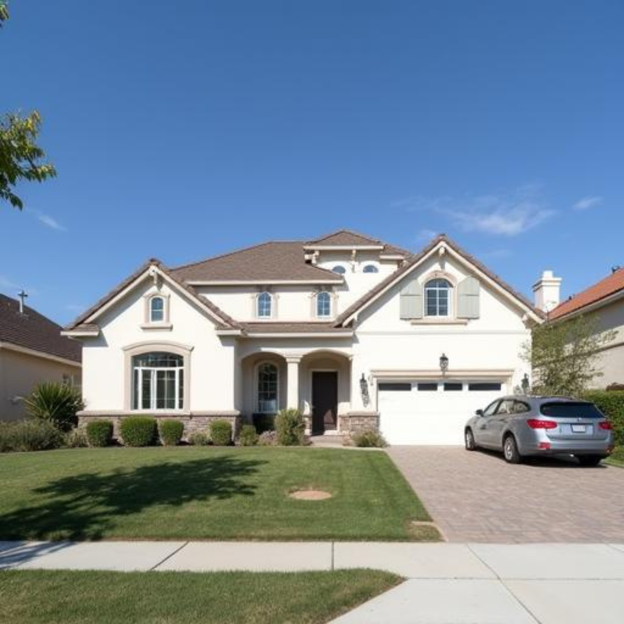 House with car in driveway Springfield homeowners insurance