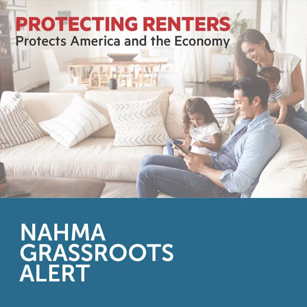 NAHMA Grassroots Alert: Take 3 Minutes to Tell Your Senator to Join America’s Housing Providers in Supporting Renters