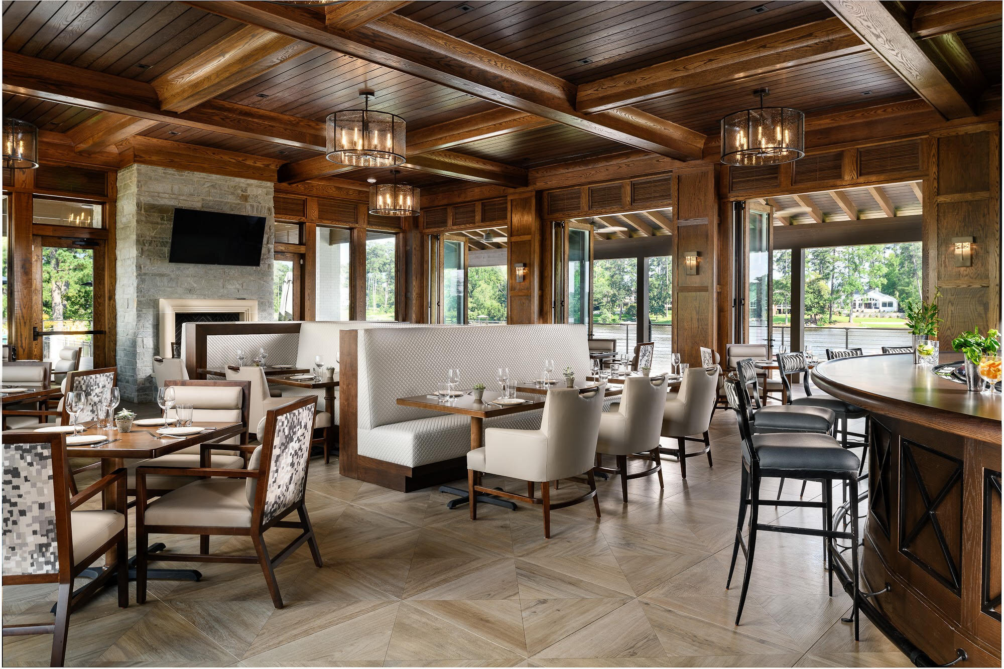 © Traci Rhoads Interior Design, Private Residences and Country Clubs, Lake Toxaway, NC