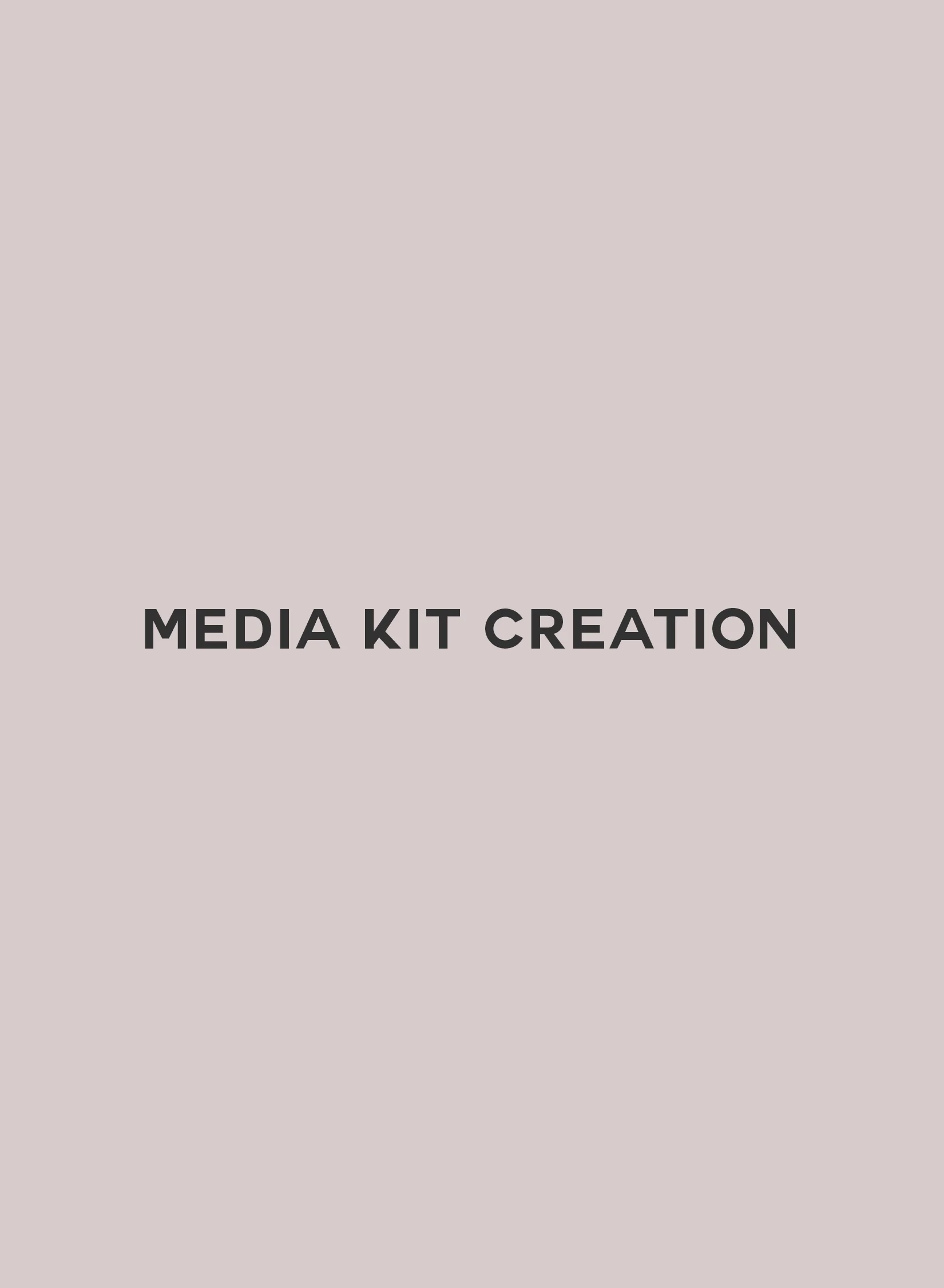 Media Kit Promotion