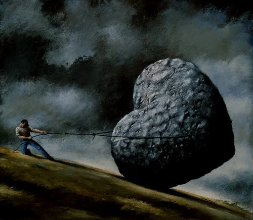 Artist unknown. A Google search of the image was unable to produce the name of the artist or original source. Too bad, this is quite powerful.