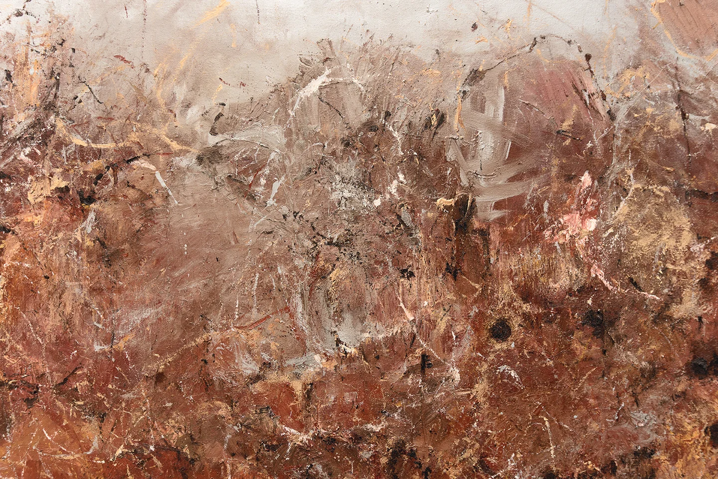 Arizona (detail) 2017 oil, enamel, and charcoal on canvas 72 x 45" / 183 x 114 cm