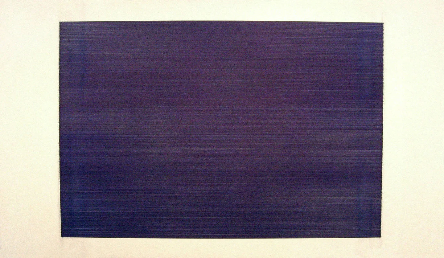 Orthodoxy 2006 ballpoint pen on canvas 84 x 48” / 213 x 122 cm