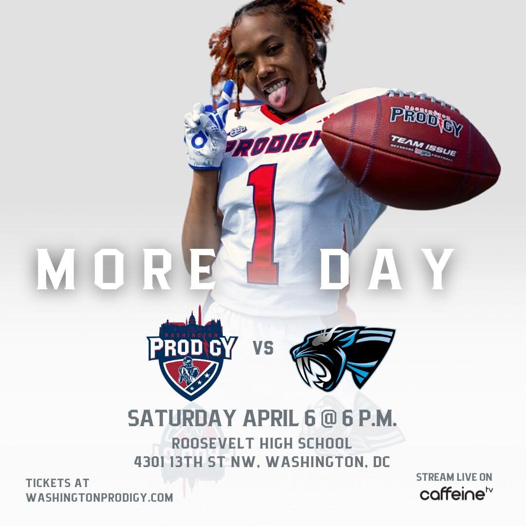 One more day til game #1. And you&rsquo;re the one we want in the stands cheering for us&mdash;yes, you!!

We know you have *your* ticket&hellip;now go tell your friends to beat you there. 

#washprodigy #wnfcproud #ballinginlove #tacklefootball #sea