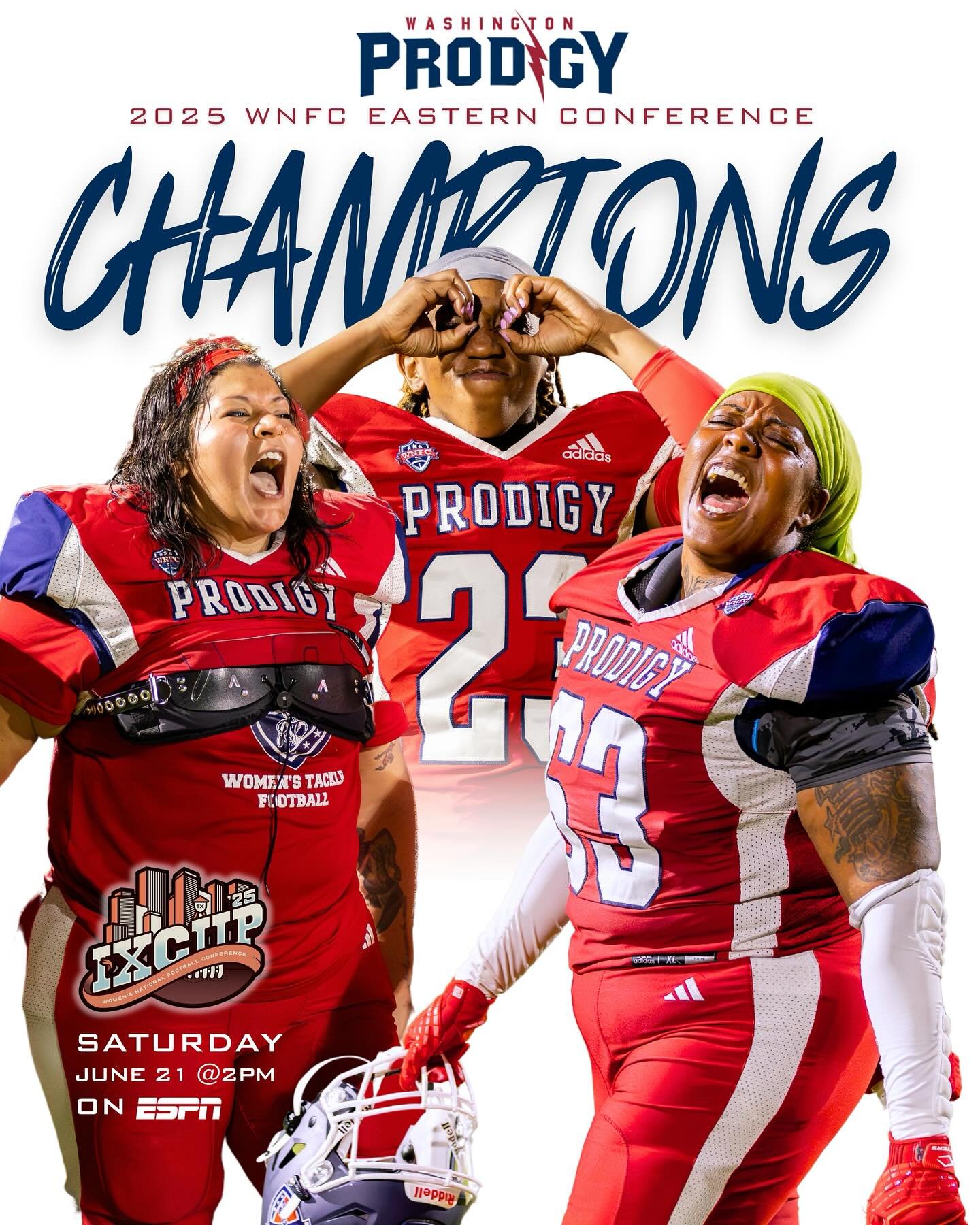 We know who we are. Now y&rsquo;all do, too. 

EASTERN. CONFERENCE. CHAMPIONS. 

#WASHPRODIGY #conferencechamps #wnfcproud