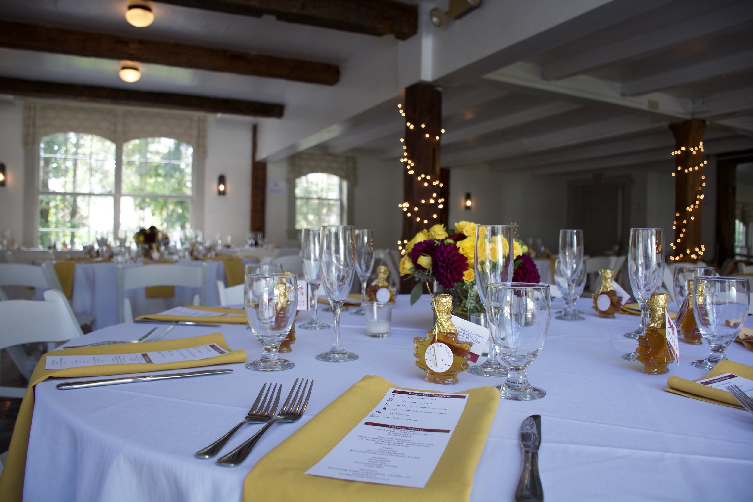 Banquet Hall a the Dowds' Country Inn - Weddings & Special Events - Lyme, NH