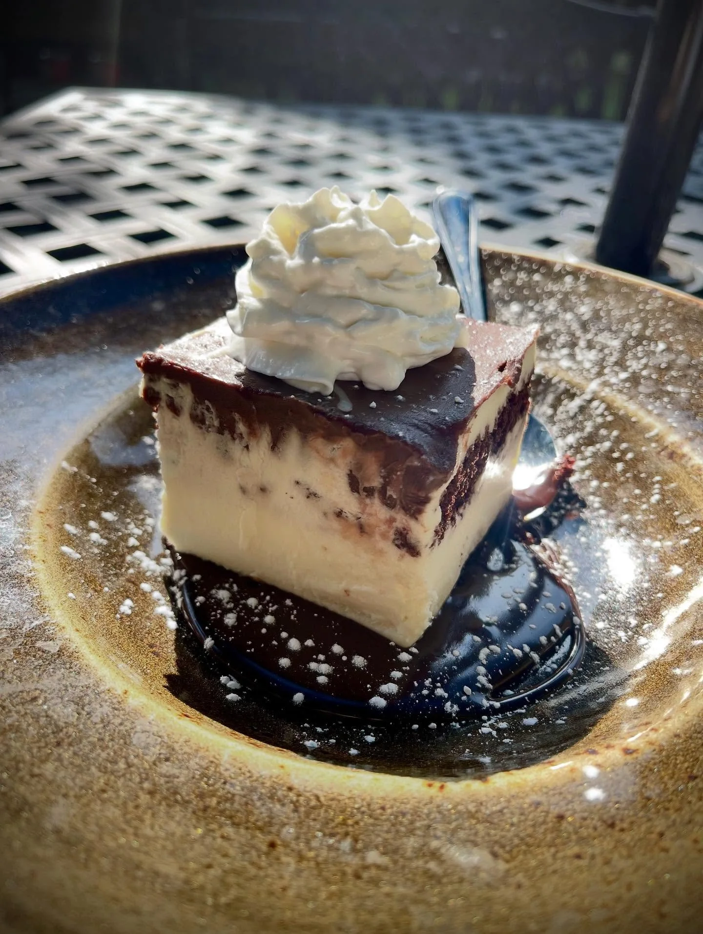 We are back, the patio is open, and we&rsquo;ve got new dessert items!  Open 12-9pm.  Featured is our Dreaming of Chocolate Cake 🎂