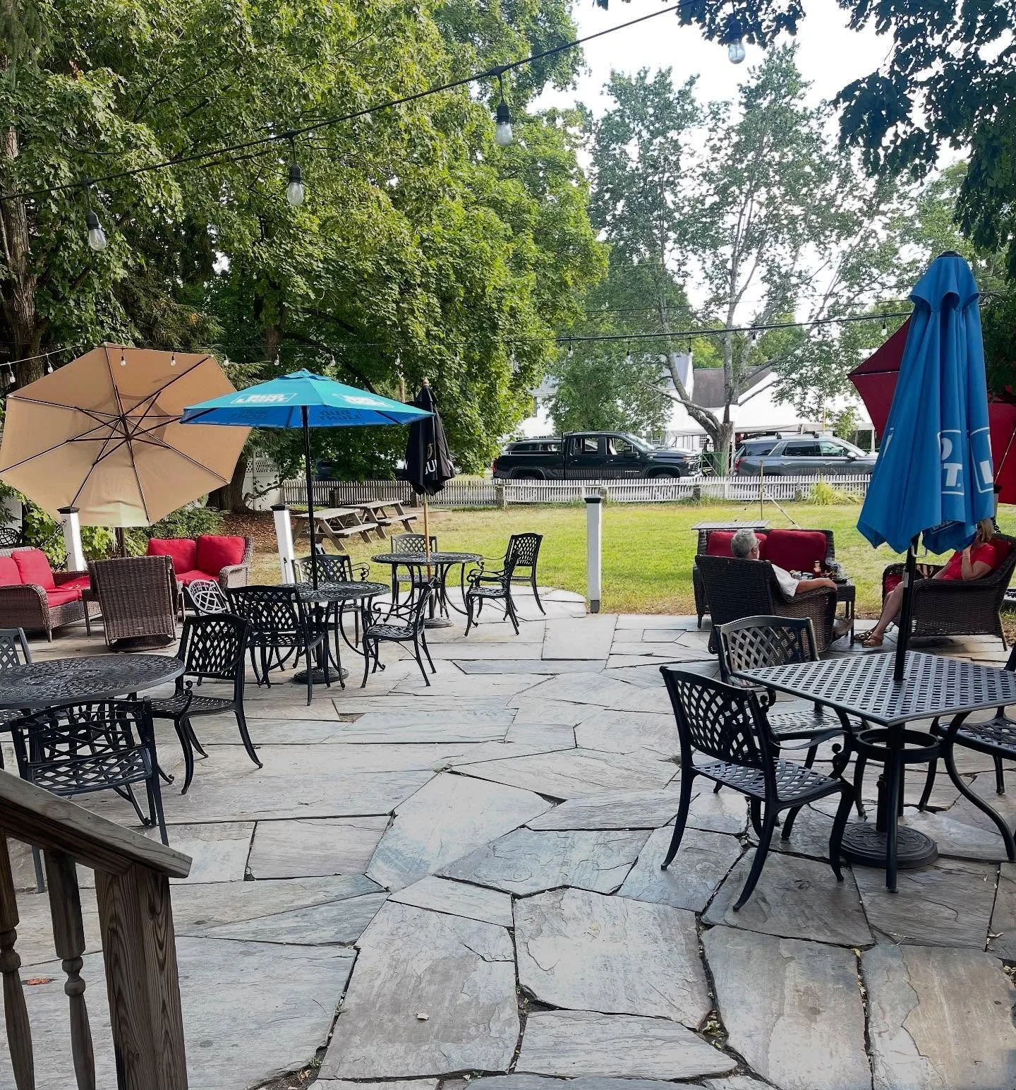 The patio is open and the music from the summer fair is going! Come see our staff and enjoy the beautiful day!