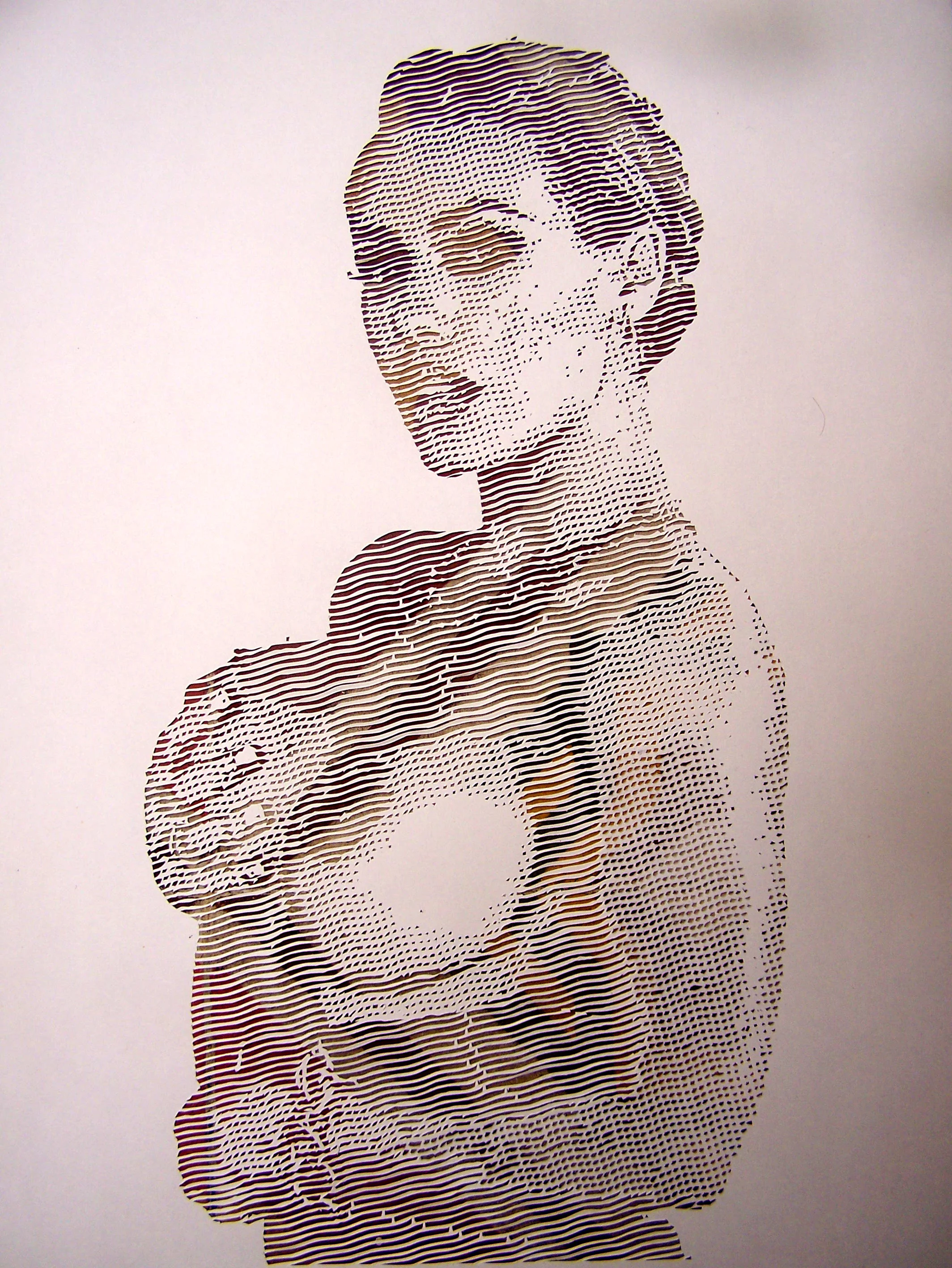 Nicole Aniston (2018) - 50 x 35 cms - Cartulina cortada a mano / Hand cut Cardboard