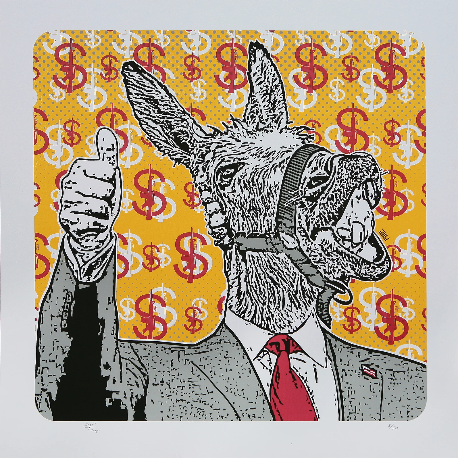 Burro Político (2018) - 50x 50 cms - Serigrafía / Screenprint