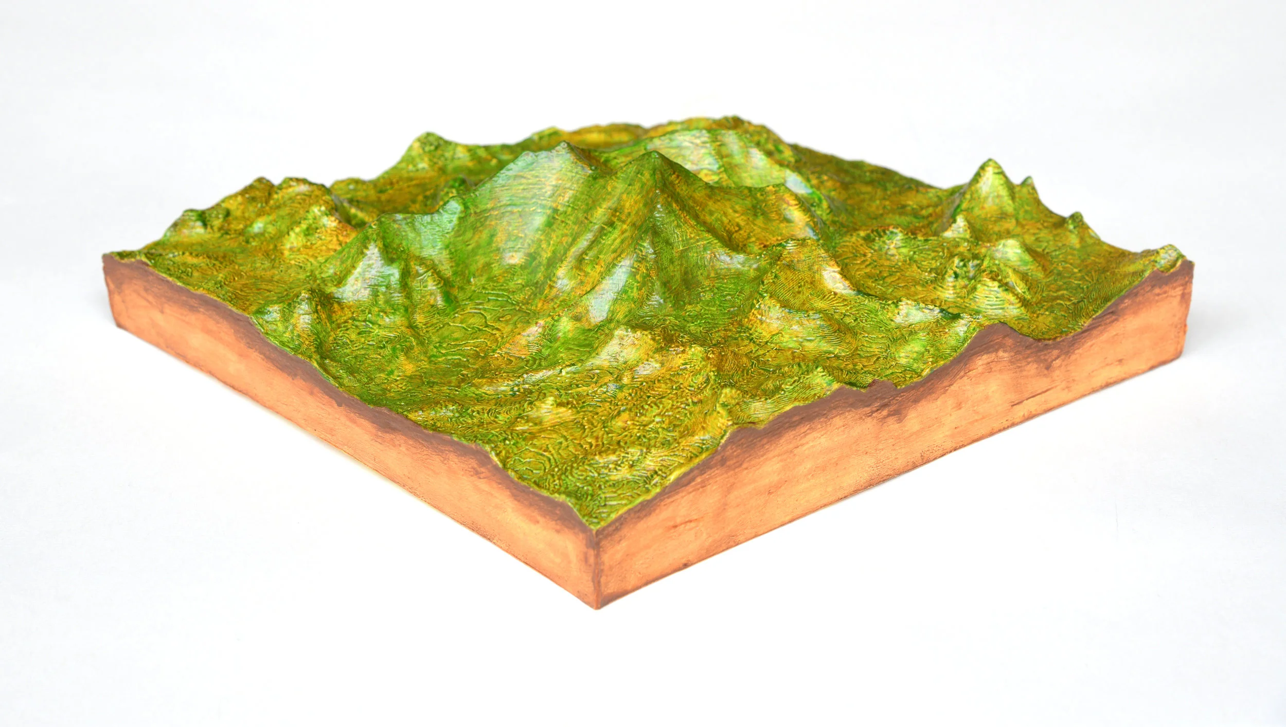 S.T, de la serie Érase un lugar (2019) - 6 x 20 x 20 cm - Impresión 3D PLA, resina y pinturas acrílicas I 3D print on PLA with resine ans acrylic painting