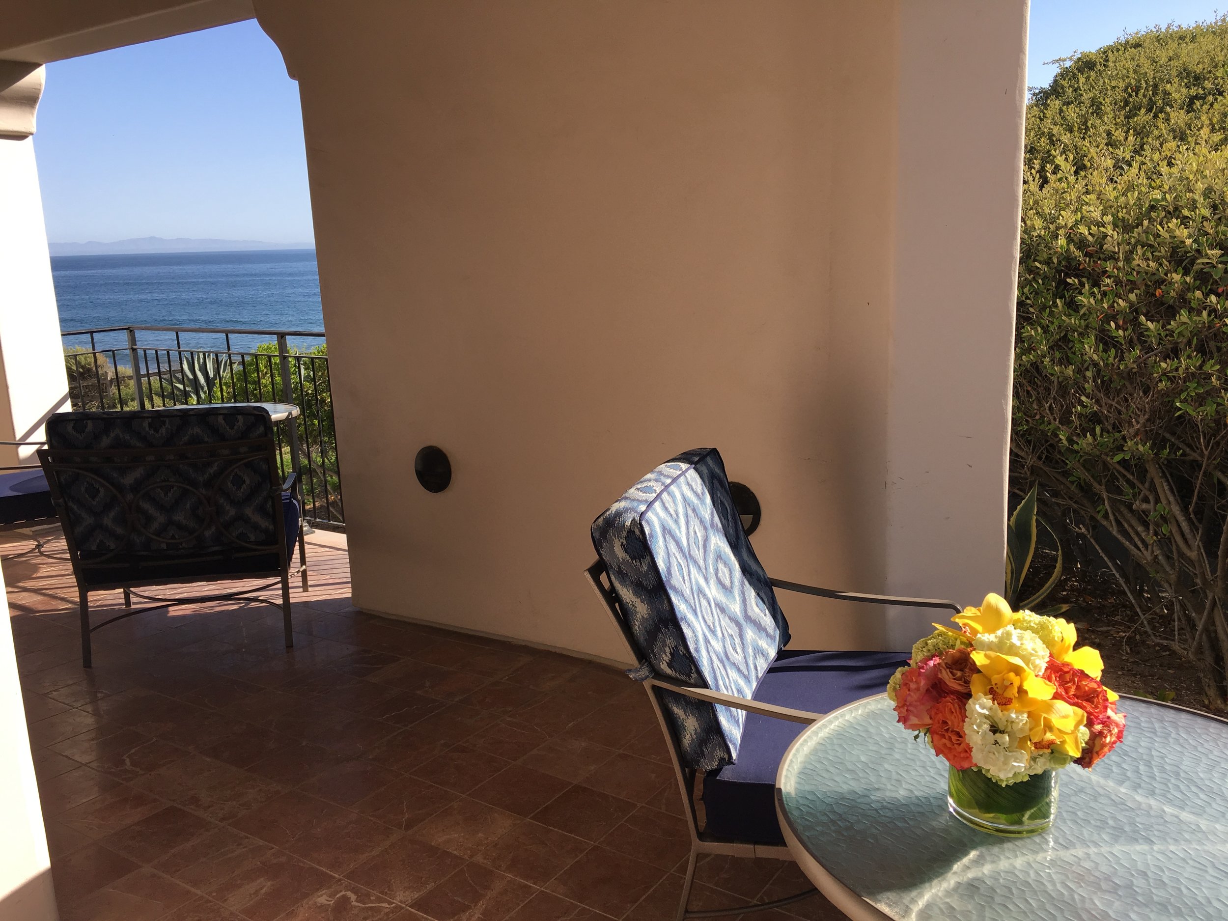Gorgeous view from our Suite, with the Channel Islands on the Horizon.