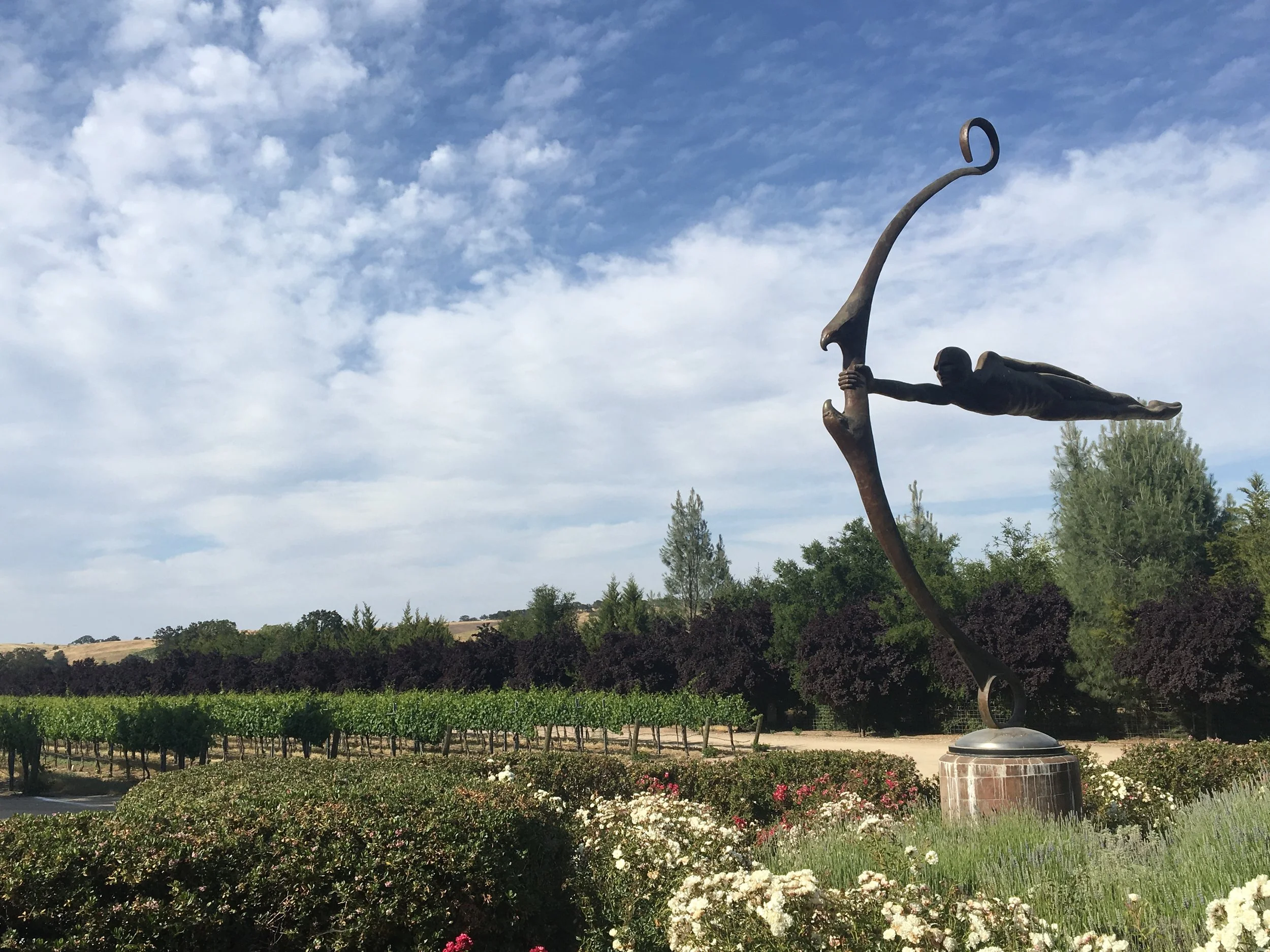 One of the amazing Sculptures featured in their garden🌸