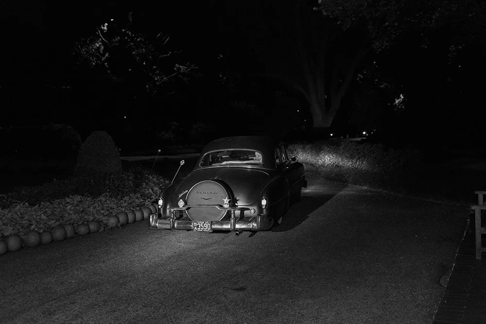In Jeremy's own vintage Chevrolet