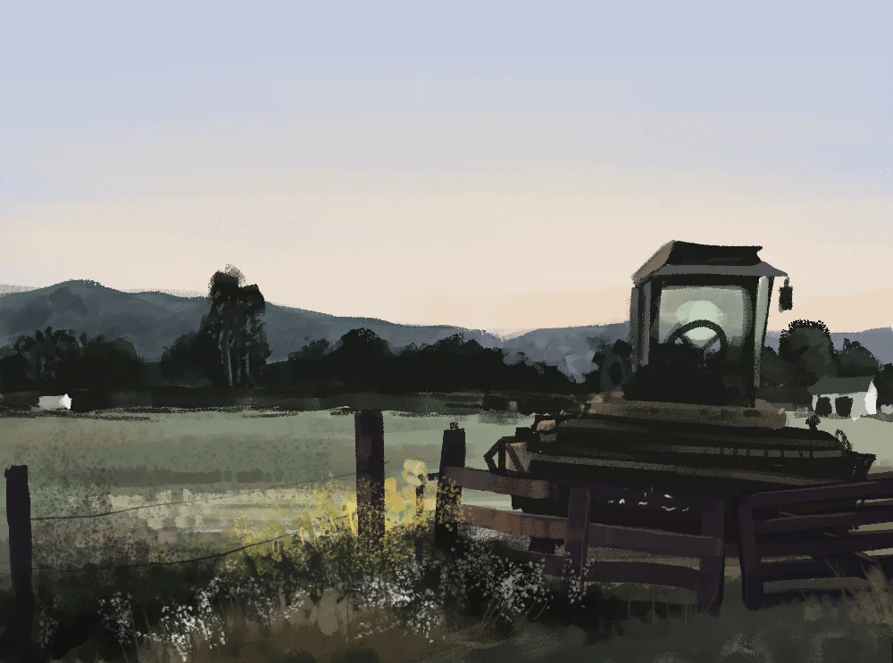 Color study from photograph