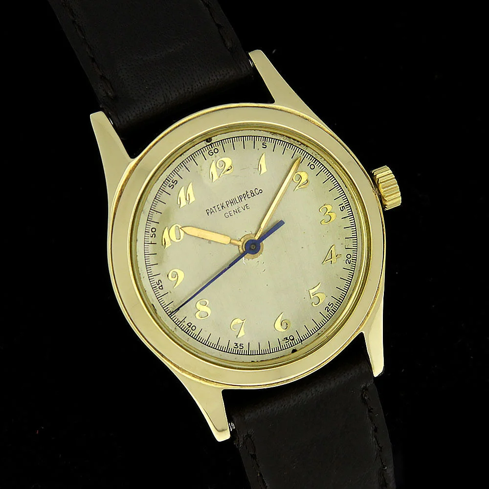 Patek Philippe 18k Gold Calatrava 2483 Hot Rod Motor Trend Robert Peterson Watch