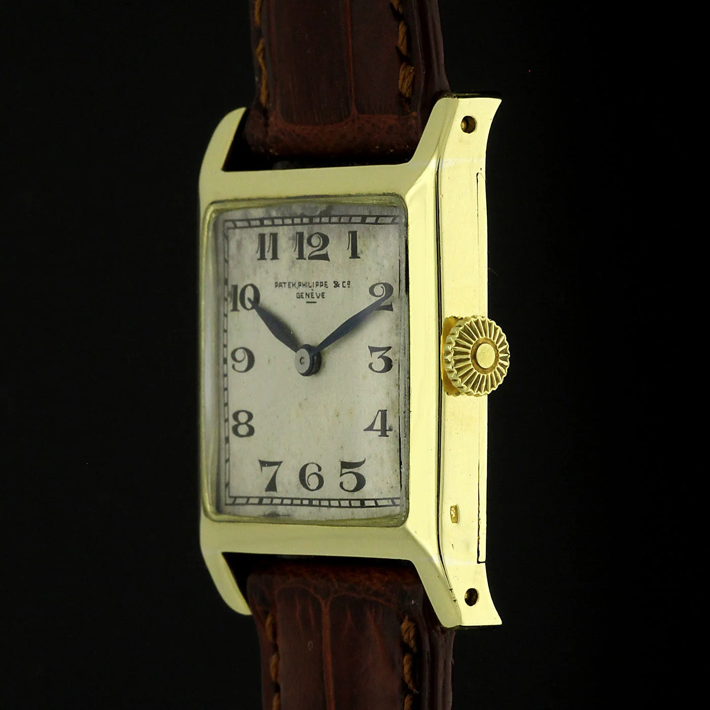 VINTAGE PATEK PHILIPPE MEN'S 1924 WATCH 18K SOLID GOLD 804.907 