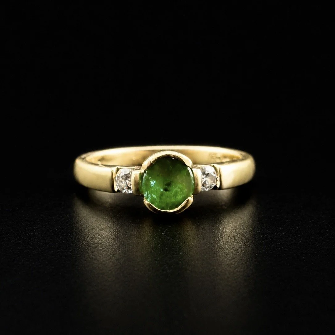 Vintage Emerald and Diamond Ring