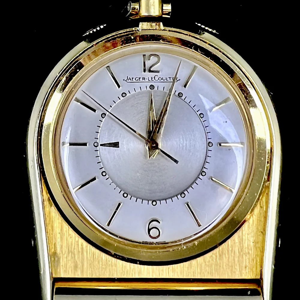 Beautiful Jaeger LeCoultre memovox travel alarm made in the 1960´s