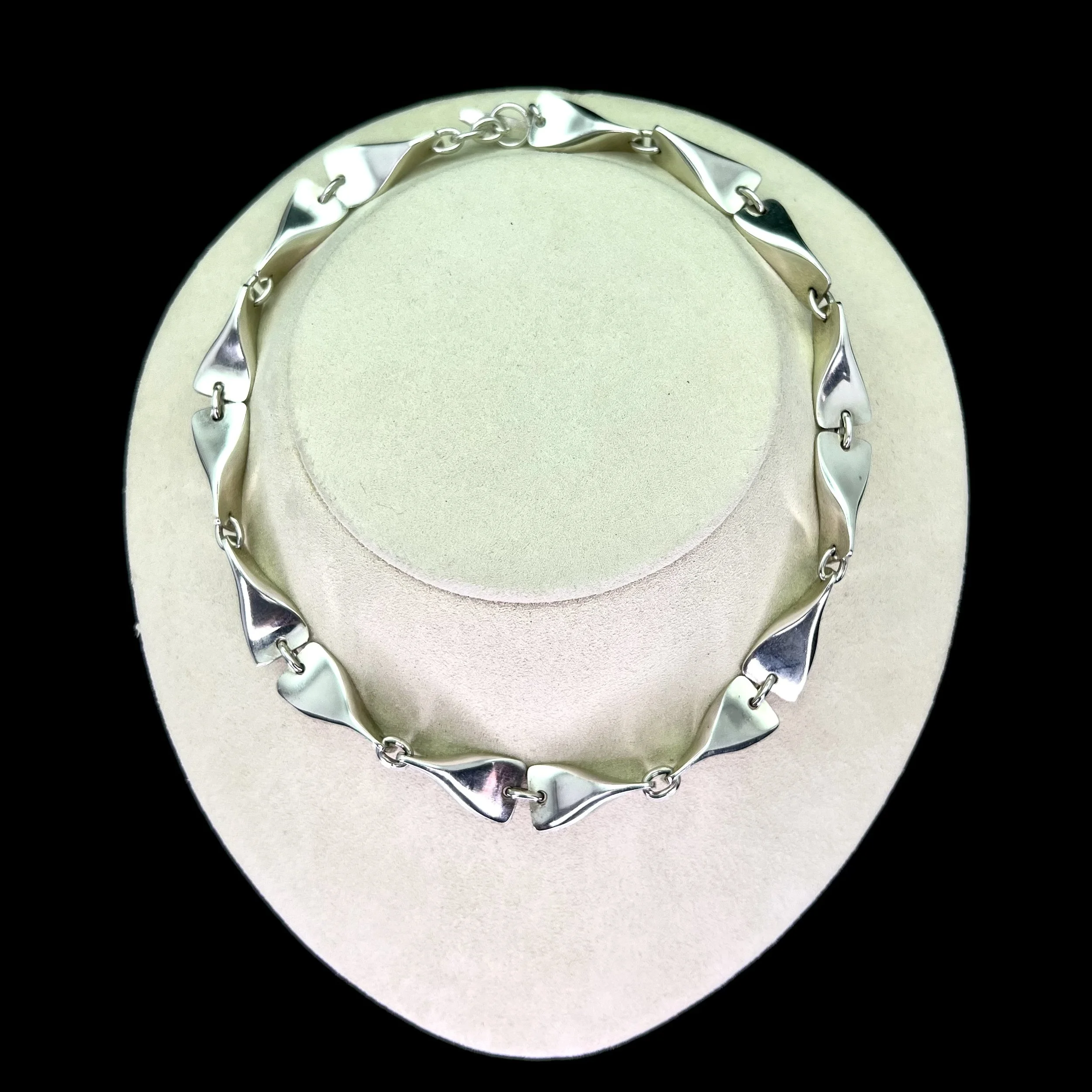 Georg Jensen Sterling Silver Butterfly Necklace 104B Denmark