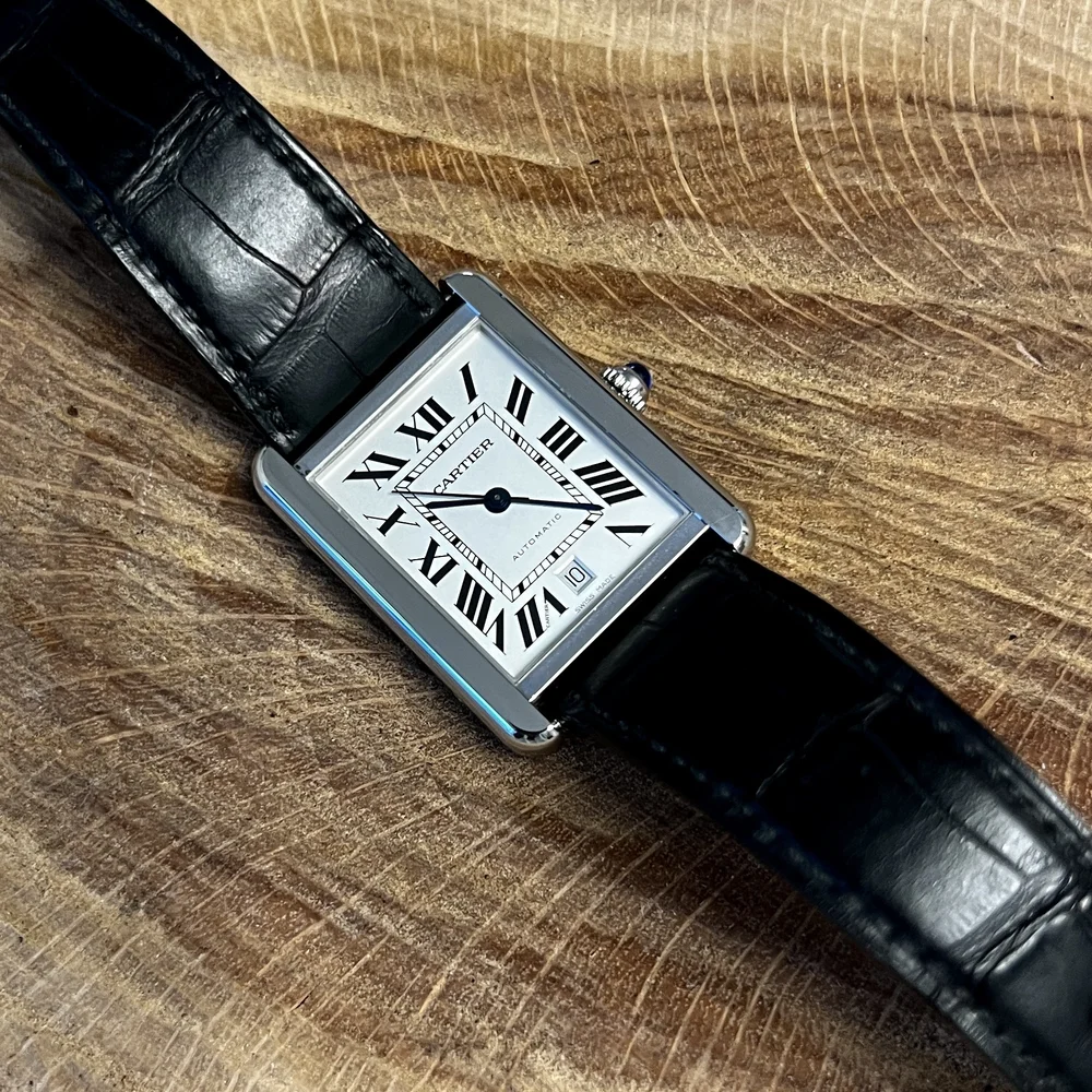 Cartier Tank Solo XL 3800 Automatic Date Bracelet Stainless Steel