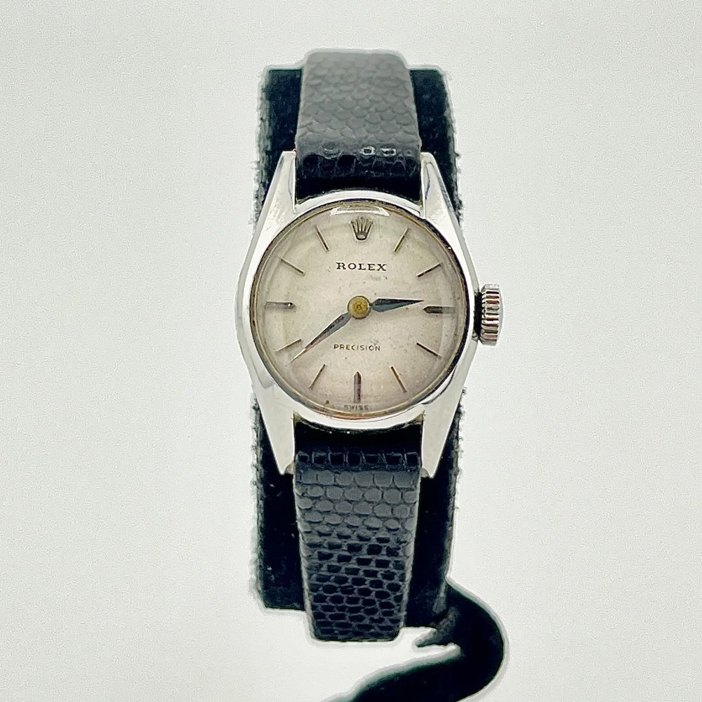 VINTAGE LADIES ROLEX PRECISION 2649 MANUAL S/S 20MM 1959 — LOVEJOY