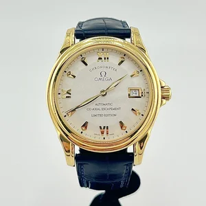 OMEGA De Ville ゴールド文字盤 レザー OMEGA De Ville - 23 mm, Yellow Gold for sale | eBay